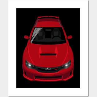 Impreza WRX STI 2008-2014 - Red Posters and Art